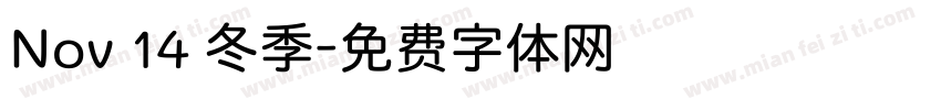 Nov 14 冬季字体转换